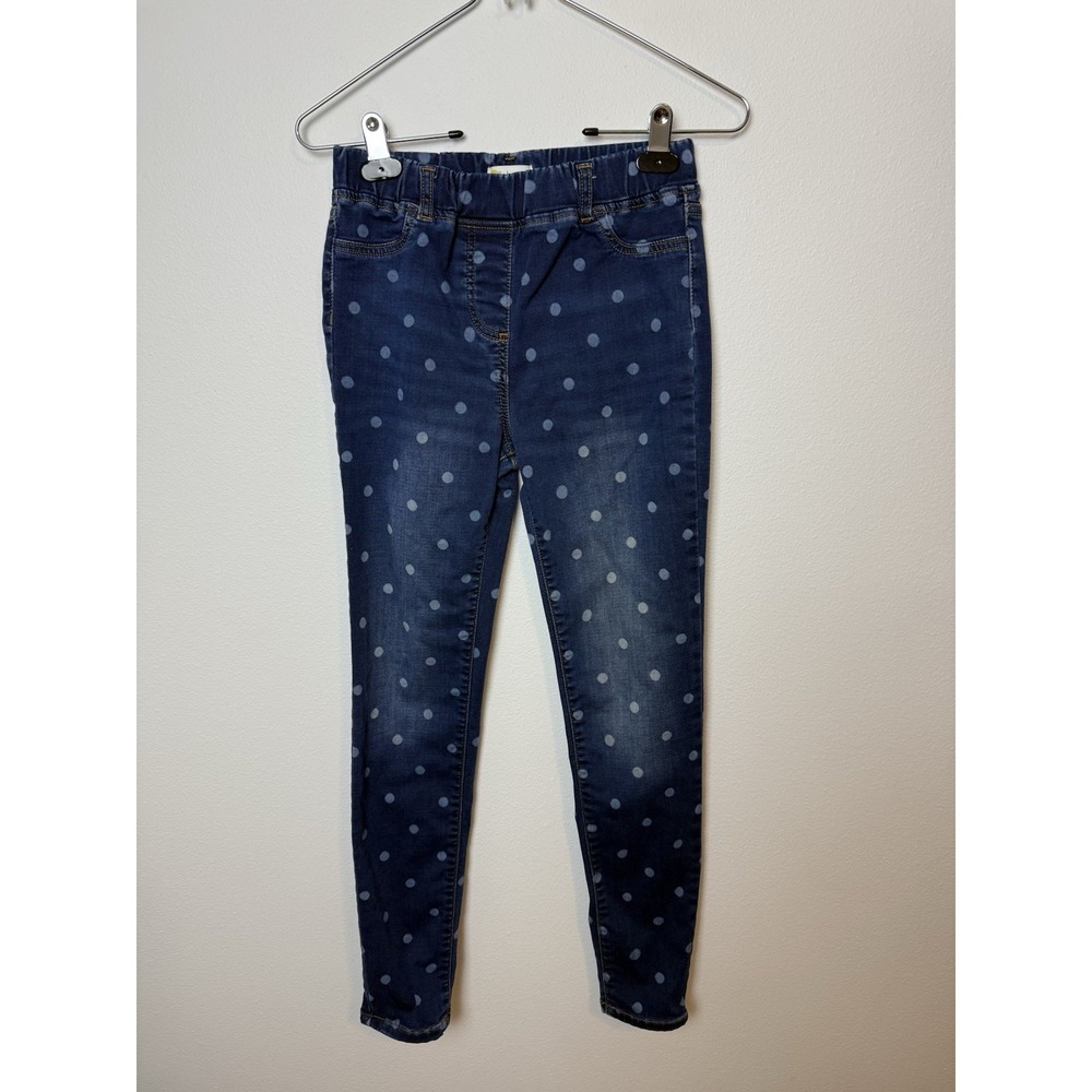 Boden Womens The SOHO Skinny Jeans‎ Blue White Polka Dot Print Size US 12Y
